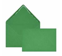 Edition Seidel Lot de 100 enveloppes vertes de qualité supérieure - Format similaire à B6 - 12 x 17,5 cm - 80 g/m² - Vert