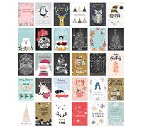 Edition Seidel Lot de 60 cartes postales de Noël (2x30) Cartes de Noël Postcards Cartes de vœux de Noël (Set 1, 60 cartes)