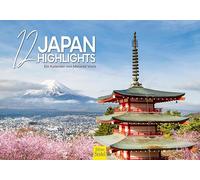 Edition Seidel Premium calendrier 12 points forts du Japon 2027 Format DIN A5. Calendrier mural allemand Asie Pacifique Tokyo Osaka Kyoto Fuji temple skyline Melanie Viola