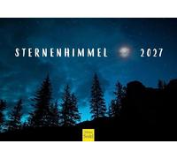Edition Seidel Premium Calendrier Ciel étoilé 2027 Format DIN A5. Calendrier mural allemand calendrier nature étoiles étoile filante nuit d'été voie lactée aurores polaires aurores boréales