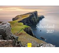 Edition Seidel Premium calendrier Écosse 2027 Format DIN A4. Calendrier mural allemand de Europe Grande-Bretagne Highlands Édimbourg Glasgow Inverness île de Skye Loch Ness châteaux côtes