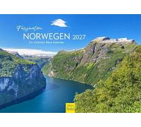 Edition Seidel Premium calendrier Fascination Norvège 2027 Format DIN A5. Calendrier mural allemand Scandinavie Oslo sud de la Norvège fjords nature Christian Bäck