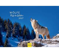 Edition Seidel Premium calendrier loups appel de la nature sauvage 2027 Format DIN A5. Calendrier mural allemand animaux loup Wolfsrudel nature sauvage Natur
