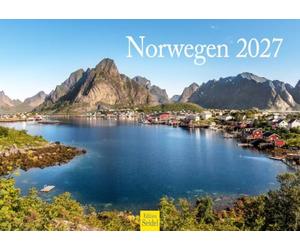 Edition Seidel Premium calendrier Norvège 2027 Format DIN A4. Calendrier mural allemand de Europe Scandinavie Lofoten nord nature montagnes lacs