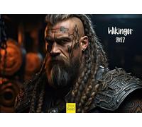 Edition Seidel Premium Calendrier Vikings 2027 Format DIN A5. Calendrier mural allemand Norvège Scandinavie guerriers fantasy sagas