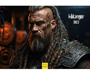 Edition Seidel Premium Calendrier Vikings 2027 Format DIN A5. Calendrier mural allemand Norvège Scandinavie guerriers fantasy sagas