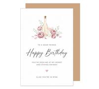 Edition Seidel Premium Carte d'anniversaire avec enveloppe. Carte de vœux Happy Birthday pour best ami partenaire heartfelt friendship (G4280 SW026)
