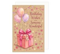 Edition Seidel Premium Carte d'anniversaire avec enveloppe. Carte de vœux Happy Birthday pour homme wohomme partenaire maman wonderful (G4279 SW026)