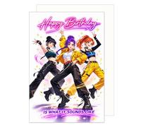 Edition Seidel Premium Carte d'anniversaire avec enveloppe. Carte de vœux Happy Birthday pour les fans de K-Pop fille cool gang (G4242 SW026)