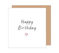 Edition Seidel Premium carte d'anniversaire carrée avec enveloppe Carte de voeux pour homme femme ami père ami petite amie fille fils (GQ423 SW025)