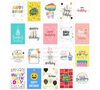 Edition Seidel Set de 20 cartes d'anniversaire exclusives de qualité supérieure avec enveloppe - Pour homme et femme