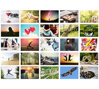 Edition Seidel Set de 25 cartes postales de haute qualité (en allemand) Cartes de motivation pour formation en communication, jeu de conversation, coaching Motifs de paysages,