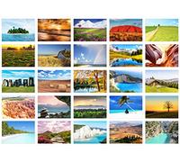 Edition Seidel Set de 25 cartes postales de qualité supérieure - Paysages naturels - Mer - Forêt - Vallées