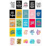 Edition Seidel Set de 25 cartes postales de vie et de moments avec dictons - Cartes avec inscription - Cadeau - Idée de décoration, amour, amitié, vie, motivation