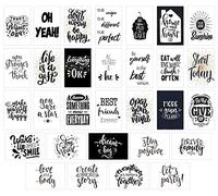 Edition Seidel Set de 30 cartes postales de vie et de moments avec dictons - Cartes avec inscription en allemand - Cadeau noir et blanc, amour, amitié, vie, motivation,