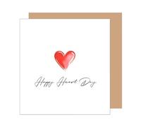 Edition Seidel VTQ102 SW025 Carte de vœux carrée de qualité supérieure pour la Saint-Valentin avec enveloppe Inscription en anglais pour petite amie, petit ami, couple, homme, femme, cœur, rouge