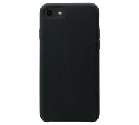 (Edition spéciale) Coque en gel de silicone doux pour Apple iPhone 7/8/SE 2020/SE 2022, Noir satin