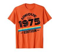 Edition spéciale limitée année de Naissance 1975 T-Shirt, Homme, Orange, XXL