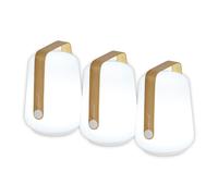 Édition spéciale Set de 3 lampes LED Balad Bamboo H 13.5cm / Ø 10cm