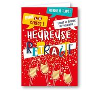 Editions Cely Carte Départ Retraite collègue - Grand format A4 21x27cm - enveloppe incluse - Permet d'écrire beaucoup de messages à l'interieur pour laisser un souvenir à votre collègue (Retraite)