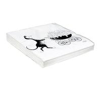 Éditions Clouet 16009 - Serviettes en papier (lot de 20) "Chats de Dubout - Famille nombreuse"