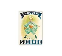 Éditions Clouet 29011 - Petite Plaque métal 15x21 cm Chocolat Suchard - Pierrot
