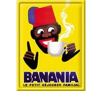 Éditions Clouet 29062 - Petite plaque métal 15x21 cm "Banania - Tirailleur moderne"