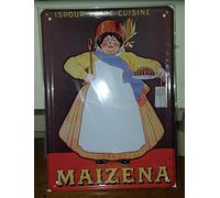 Éditions Clouet 29065 - Petite Plaque métal 15x21 cm Maizena - Cuisinière