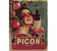 Éditions Clouet 29077 - Petite Plaque métal 15x21 cm Picon - Apéritif Picon