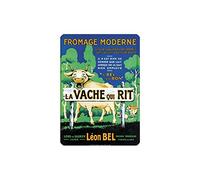 Éditions Clouet 29227 - Petite Plaque métal 15x21 cm Vache Qui rit - Fromage Moderne