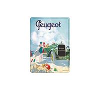 Éditions Clouet 29229 - Petite Plaque métal 15x21 cm Peugeot - La Plage