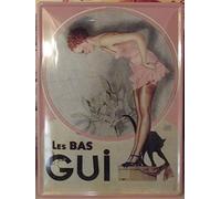 Éditions Clouet 29302 - Petite Plaque métal 15x21 cm Gui - Les Bas Gui