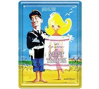 Éditions Clouet 29307 - Petite Plaque métal 15x21 cm Le Gendarme de Saint-Tropez - Affiche de Film