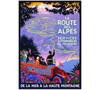 Éditions Clouet 50288 - Affiche Touristique 50x70 cm PLM - La Route des Alpes