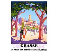 Éditions Clouet 50629 - Affiche Touristique 50x70 cm PLM - Station Climatique de Grasse