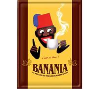 Éditions Clouet 56441 - Grande Plaque métal 30x40 cm Banania - Chocolat