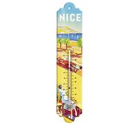 Éditions Clouet 57089 - Thermomètre 30x8 cm "PLM - La Promenade des Anglais - Nice"