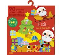 ÉDITIONS LITO-90 grandes gommettes autocollantes - Je créé...Avec le Père Noël - Lito