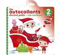 ÉDITIONS LITO-Livre d’autocollants "Les couleurs de Noël" aux Éditions Lito collection Les autocollants des tout petits 2 ans