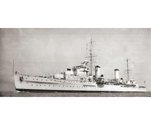 Editorial HMS Penelope. Un croiseur léger de rethusa de la Royal Navy. Elle a été torpillée et coulée par un U-boat allemand U-410 près de Naples avec une grande perte de vie le 18 février