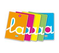 Editorial Lamela Lot de 5 cahiers A4 C 2,5 - 50 feuilles PP 90 g.