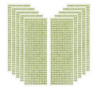 Edivoi 5040 Pièces Strass Autocollant Pierres Précieuses Adhésif Strass Cristal Diamant Autocollants, pour DIY Artisanat Décoration, Embellissement Bricolage, Strass Visage, 5mm (Vert)