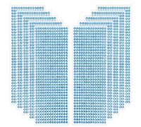 Edivoi 5040 Pièces Strass Autocollant Pierres Précieuses Adhésif Strass Cristal Diamant Autocollants, pour DIY Artisanat Décoration, Embellissement Bricolage, Strass Visage, 5mm (Bleu)