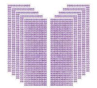 Edivoi 5040 Pièces Strass Autocollant Pierres Précieuses Adhésif Strass Cristal Diamant Autocollants, pour DIY Artisanat Décoration, Embellissement Bricolage, Strass Visage, 5mm (Violet)