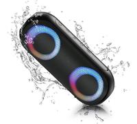 EDKAL-Haut-Parleur Bluetooth Avec Lumière,Boîte À Musique Portable Avec Étanchéité Ipx7,Bluetooth 5.0 Sans Fil 30 W,Couplage Stéréo 24 H,Pour La Maison,L'Extérieur,Les Fêtes,Les Voyages