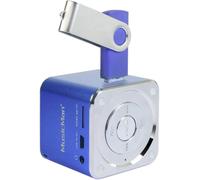EDKAL-Mini Musicman-Enceintes Portables 1 Voie,3 W,150-18000 Hz,4 ¿,10 %,Avec Fil,Bleu