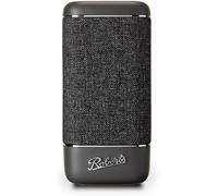 EDKAL-Roberts Enceinte Bluetooth Beacon 325-Portable,Rechargeable,Autonomie 12H,Deux Radiateurs De Basses Passifs,Design Vintage,Bluetooth,Streaming,Entrée Aux,Garantie 2 Ans Gris Charbon