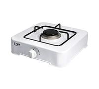 EDM 07419 Cuisinière à gaz émaillée avec 1 feu, blanc.