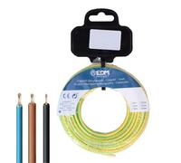 EDM 28483 Bobine de câble flexible sans halogène, bicolore, 4 mm, 5 m, bicolore