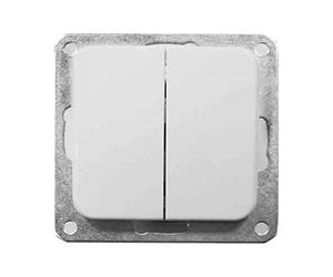 EDM 65306 Double interrupteur encastrable série Term, multicolore